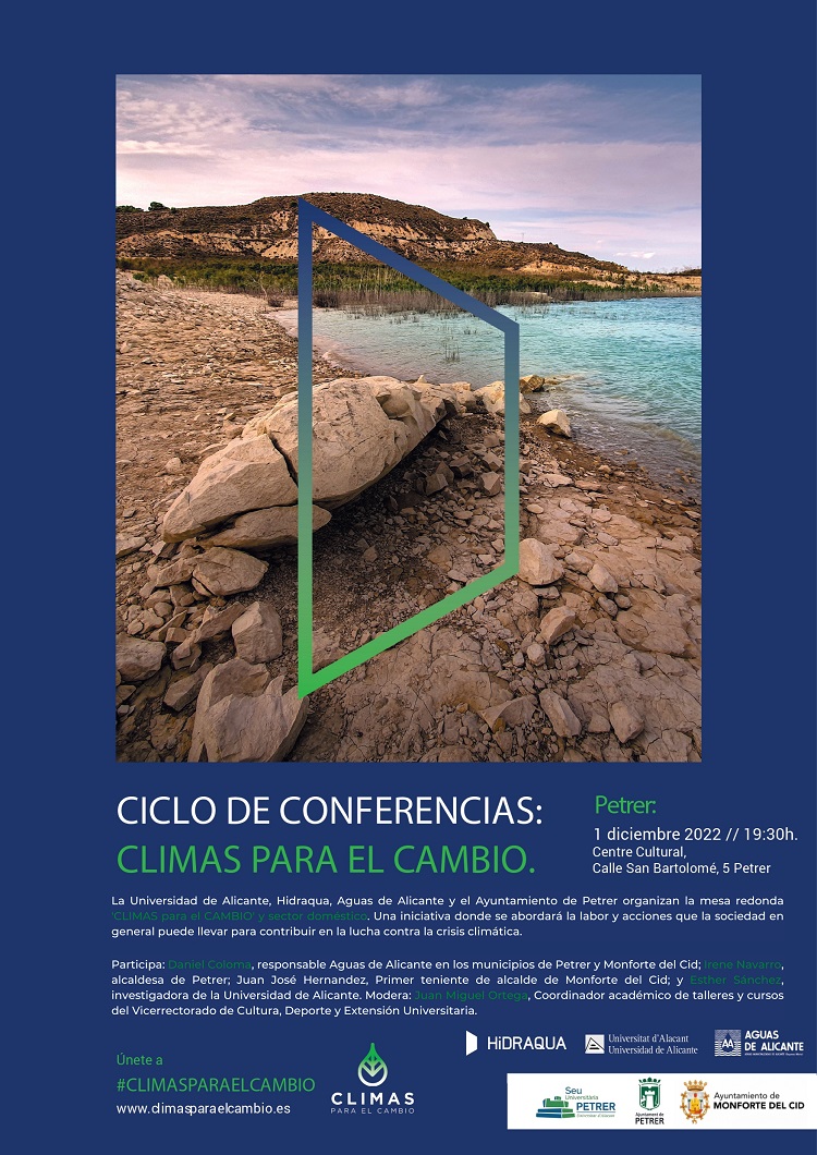Cartel anuncio de la Conferencia Climas para el cambio